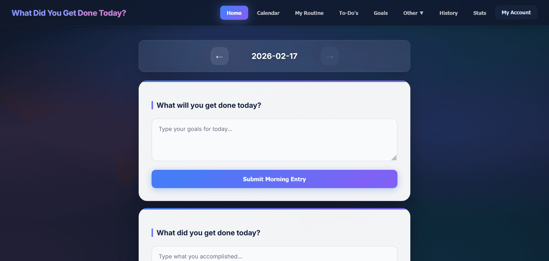 What Did You Get Done Today