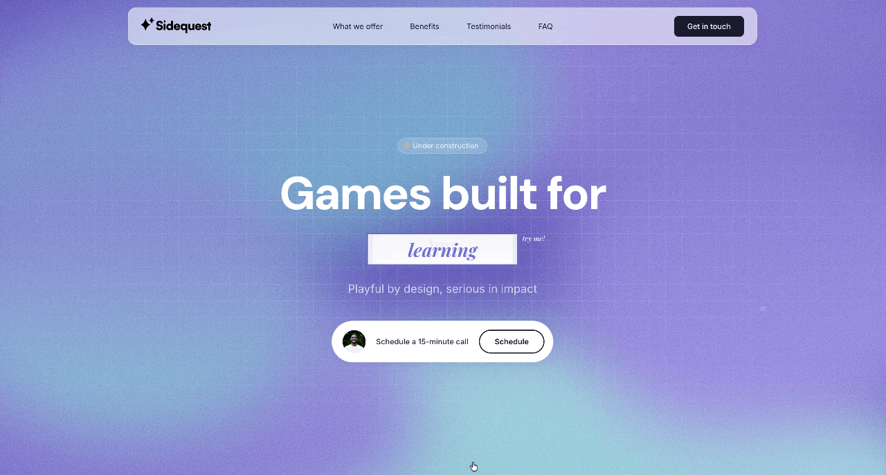 SideQuest, full website